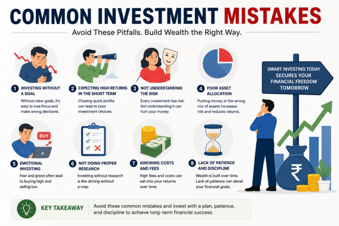Common Investment mistakes…..when you don’t have a Financial Plan Common Investment mistakes…..when you don’t have a Financial Plan
