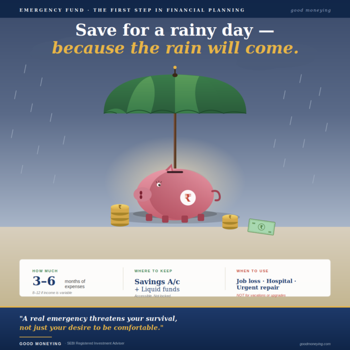 Keeping emergency fund – first step in financial planning Keeping emergency fund – first step in financial planning