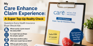 My Care Enhance Claim Experience: A Super Top-Up Reality Check Care Enhance super top-up health insurance claim experience and deductible discussion